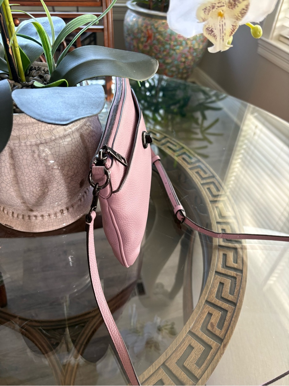💗💗COACH POLLY ICE PURPLE PEBBLED LEATHER CROSSBODY BAG!💗💗 - Picture 5 of 7